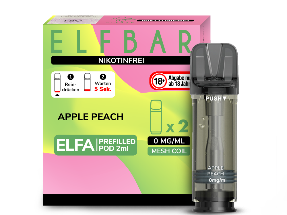 ELFA POD - 0mg/ml Apple Peach