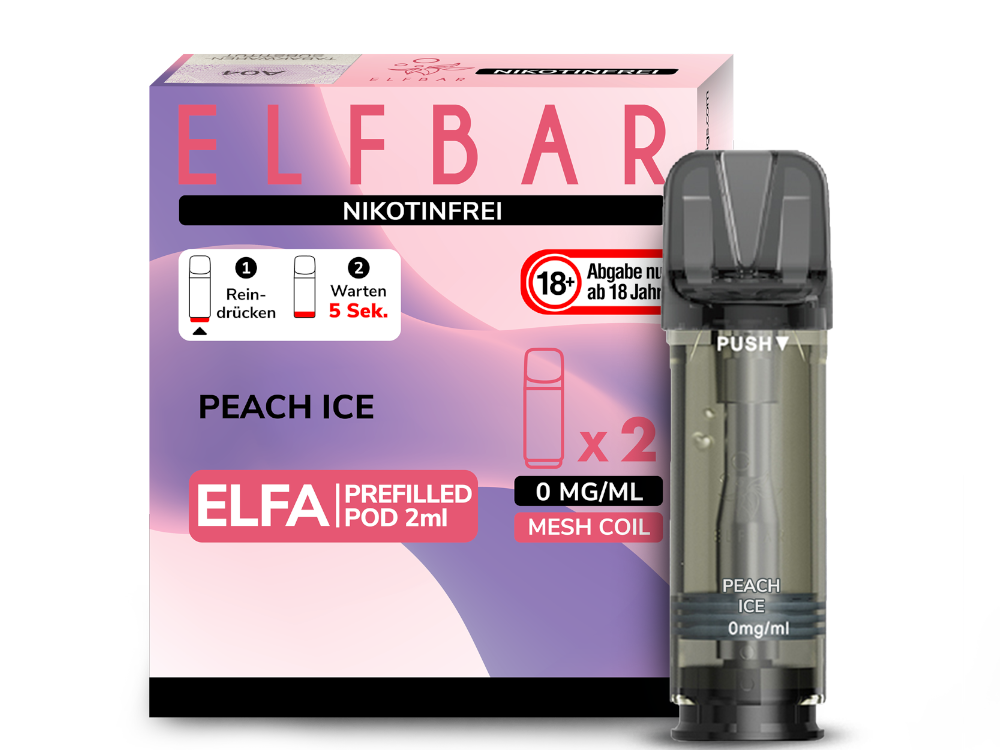 ELFA POD - 0mg/ml Peach Ice