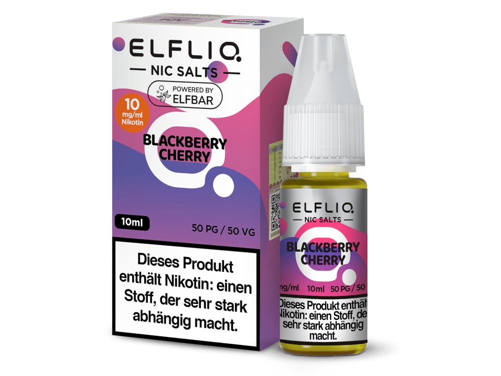 ELFLIQ - Blackberry Cherry - Nikotinsalz Liquid 10mg/ml