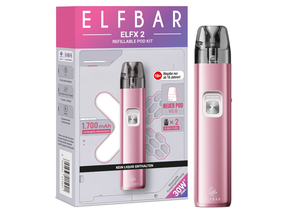 Elfbar - Elfx 2 E-Zigaretten Set