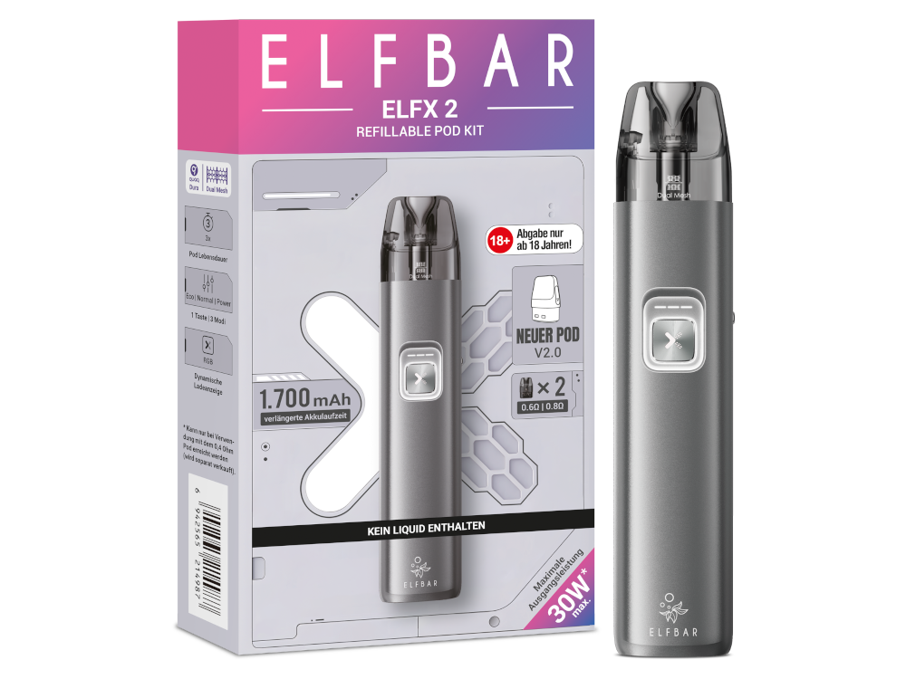 Elfbar - Elfx 2 E-Zigaretten Set