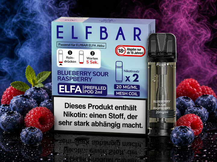 ELFA POD - Blueberry Sour Raspberry 20mg/ml