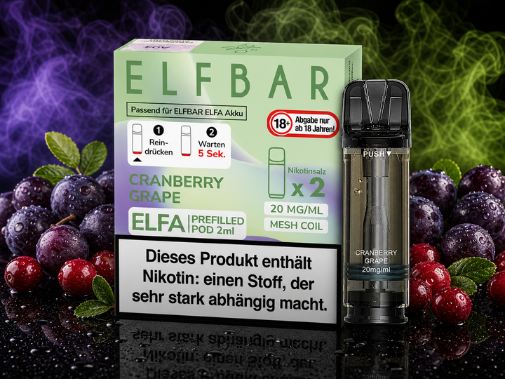 ELFA POD - Cranberry Grape 20mg/ml