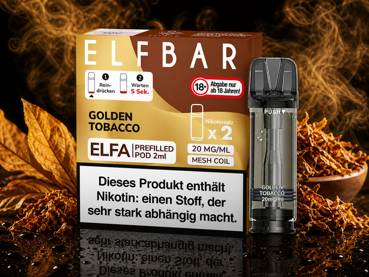 ELFA POD - Golden Tobacco 20mg/ml