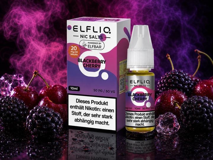 ELFLIQ - Blackberry Cherry - Nikotinsalz Liquid 20mg/ml