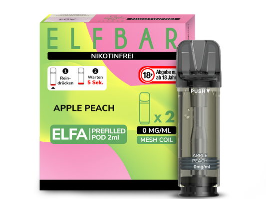 ELFA POD - 0mg/ml Apple Peach