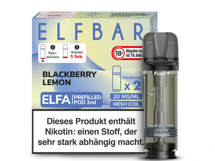 ELFA POD - Blackberry Lemon 20mg/ml