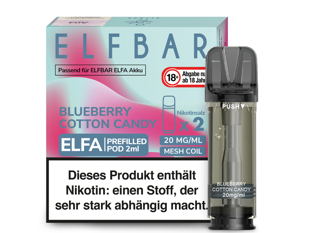 ELFA POD - Blueberry Cotton Candy 20mg/ml