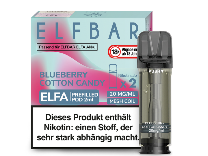 ELFA POD - Blueberry Cotton Candy 20mg/ml