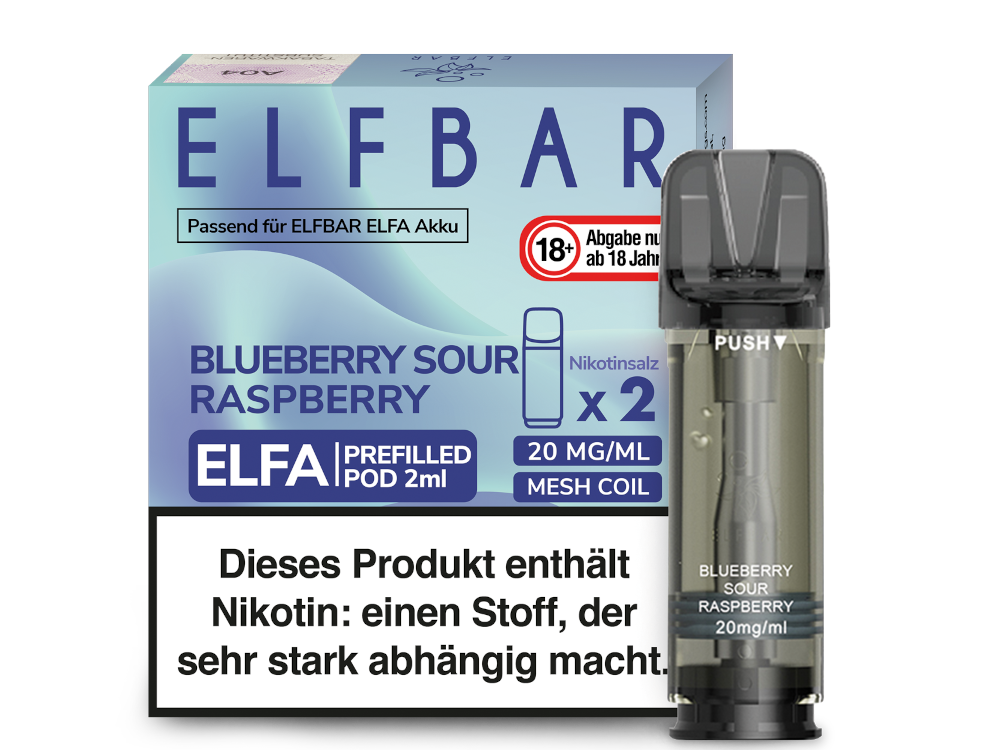 ELFA POD - Blueberry Sour Raspberry 20mg/ml