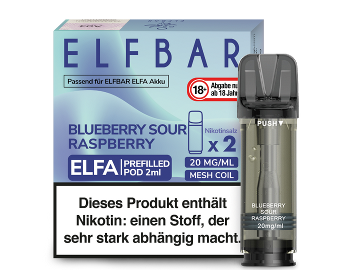 ELFA POD - Blueberry Sour Raspberry 20mg/ml