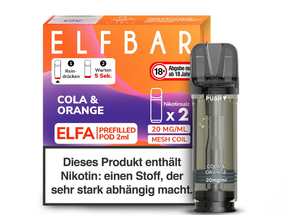 ELFA POD - Cola &amp; Orange 20mg/ml