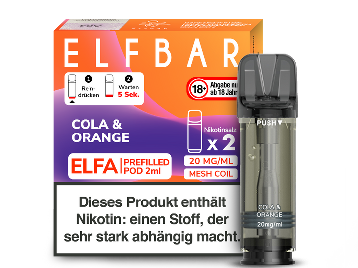 ELFA POD - Cola &amp; Orange 20mg/ml
