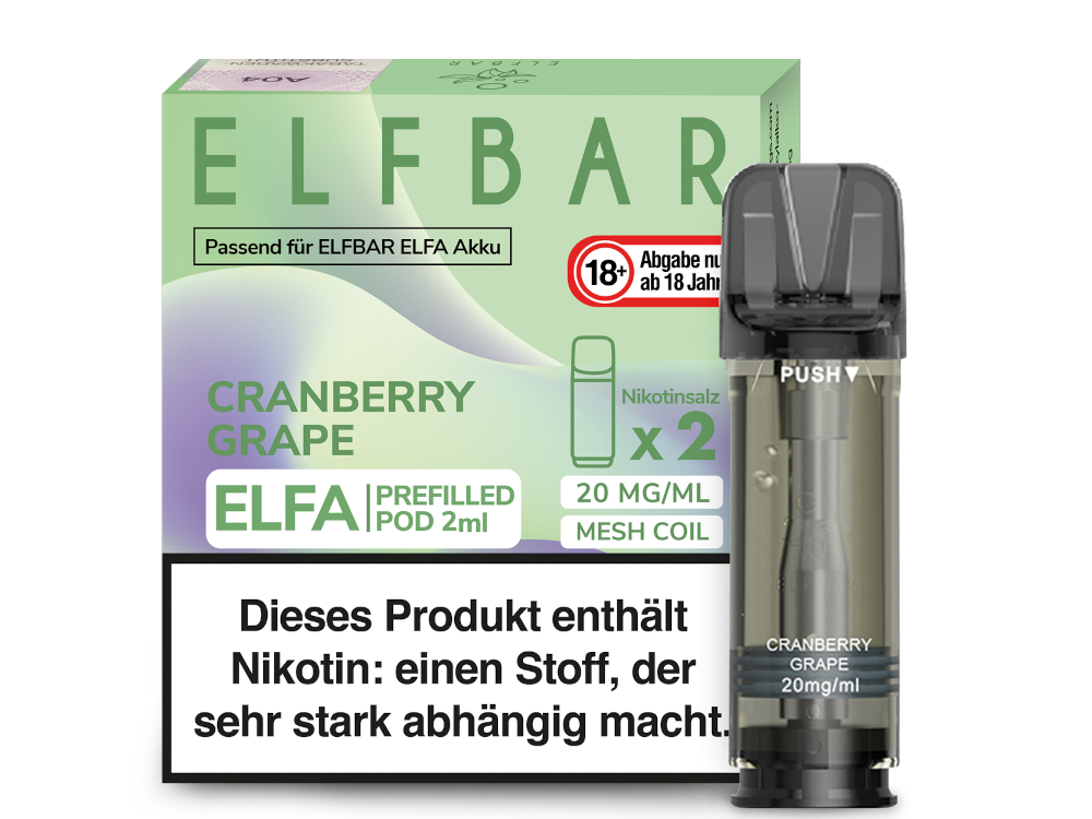 ELFA POD - Cranberry Grape 20mg/ml
