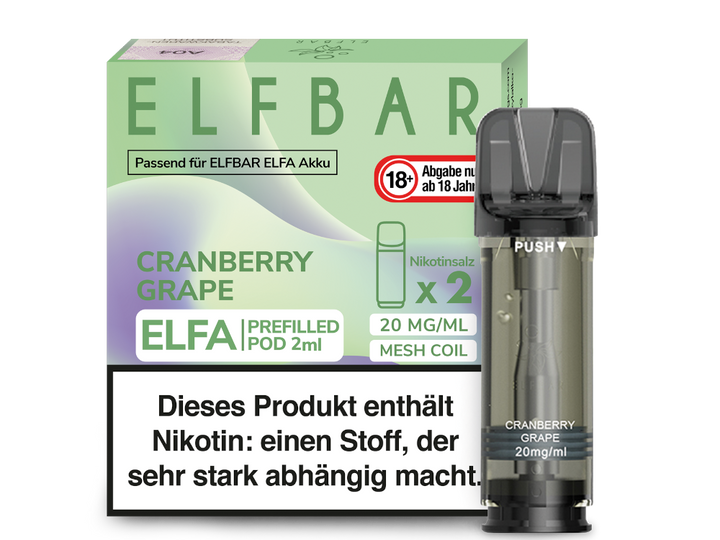 ELFA POD - Cranberry Grape 20mg/ml