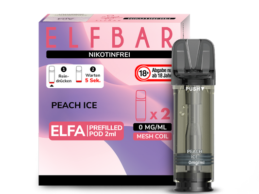ELFA POD - 0mg/ml Peach Ice