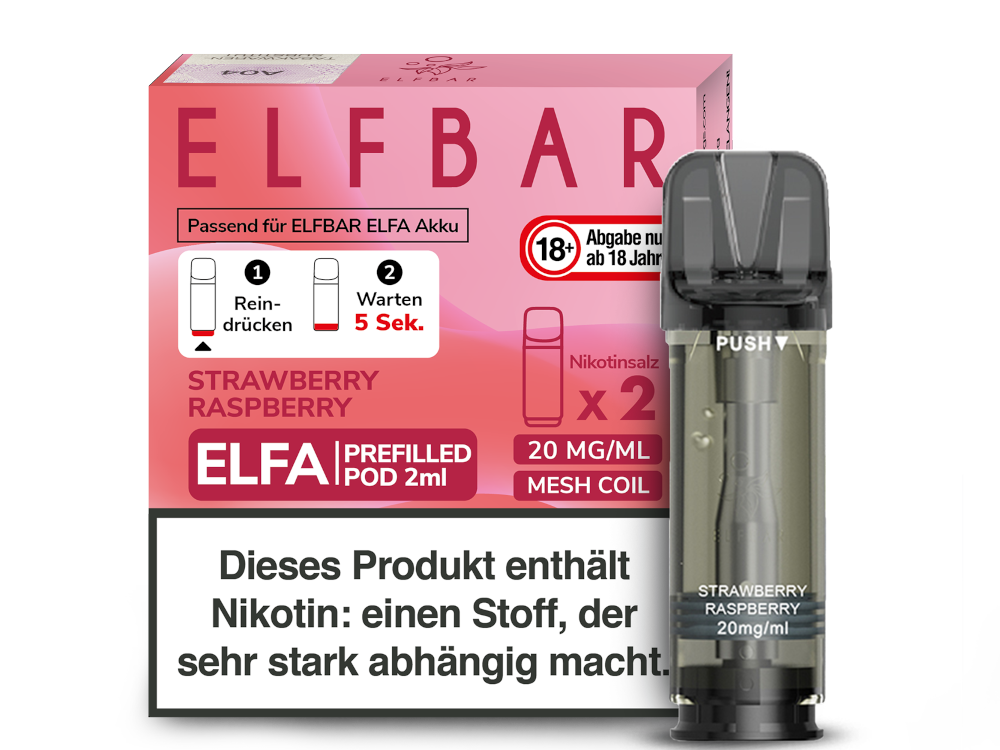 ELFA POD - Strawberry Raspberry 20mg/ml