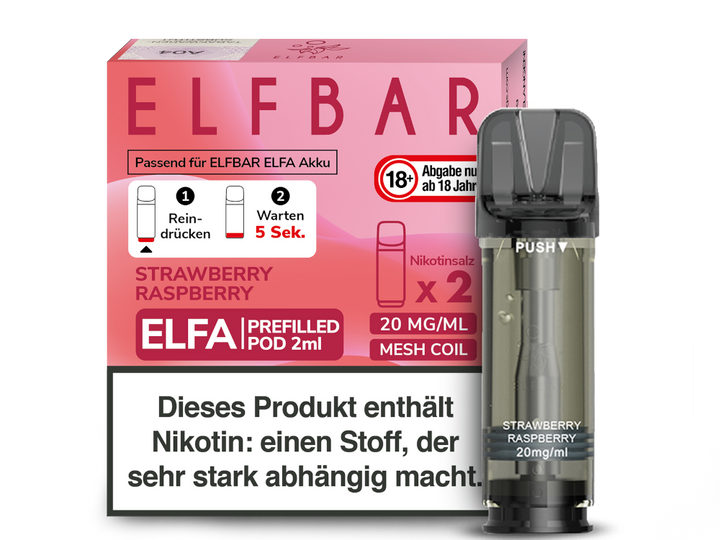 ELFA POD - Strawberry Raspberry 20mg/ml