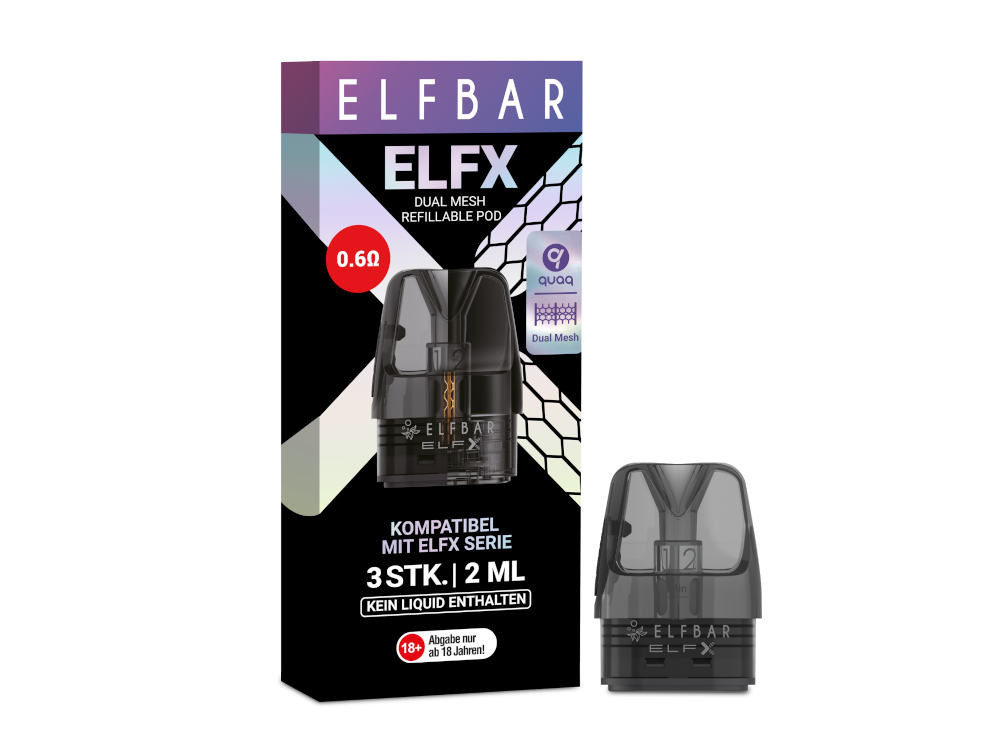 Elfbar - Elfx 0,6 Ohm Pod (3 Stück Pro Packung)
